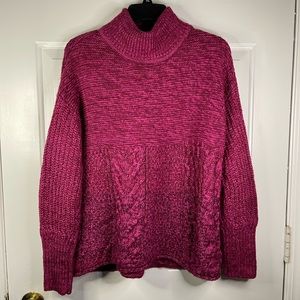 Simply Vera wang long sleeve knitted sweater in pink.